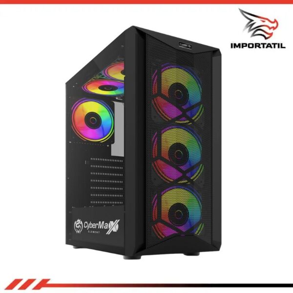 CYBERTEL ELEMENT 6FAN RGB S/FUENTE