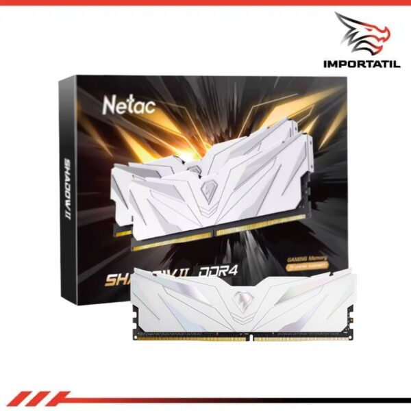 MEMORIA RAM NETAC SHADOW II 2X16GB DDR4 3200MHZ WHITE