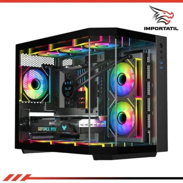CASE GAMER SAMA NEVIEW 2771 BLACK 3 FANS ARGB