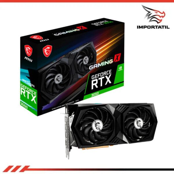 TARJETA DE VIDEO MSI GAMING X RTX 3050 6GB GDDR6 OC BLACK