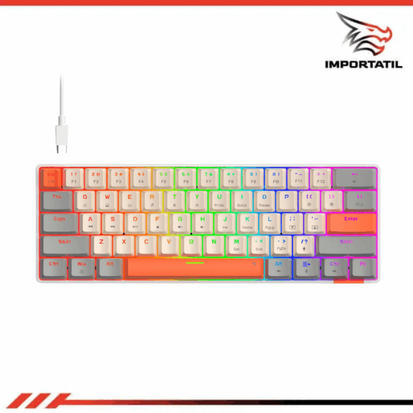 TECLADO MECANICO EVO COMPACT 61 SWITCH RED
