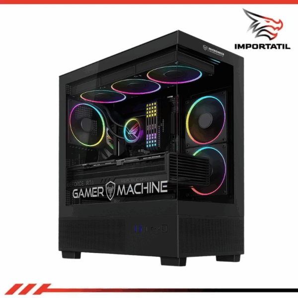 CASE GAMER MICRONICS ATX CROSSWORTH MIC FC1002 6FAN ARGB