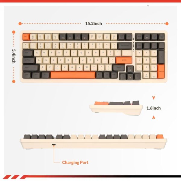 TECLADO MECANICO RII RK909 SWITCH BLUE ALAMBRICO