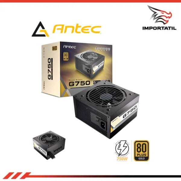 FUENTE DE PODER ANTEC G750 750W 80PLUS GOLD SEMI MODULAR