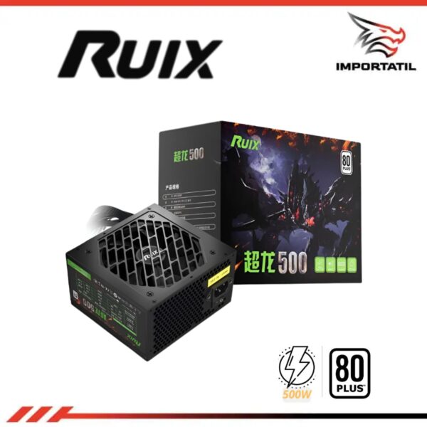 FUENTE DE PODER RUIX 500W 80 PLUS WHITE