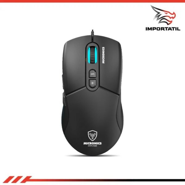 MOUSE GAMER MICRONICS MIRAGE 12800DPI USB RGB