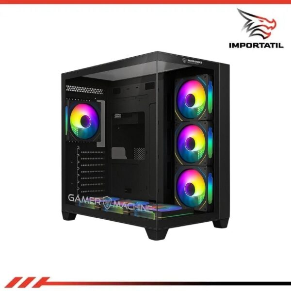 CASE MICRINICS MEGATROM 7FAN ARGB S/FUENTE