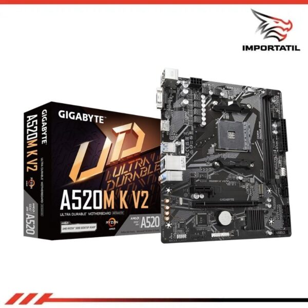PLACA MADRE GIGABYTE A520M K V2 DDR4 AM4
