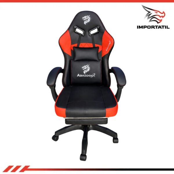 SILLA GAMER ABADDONX LS-D1145 BLACK RED (NEGRO ROJO)