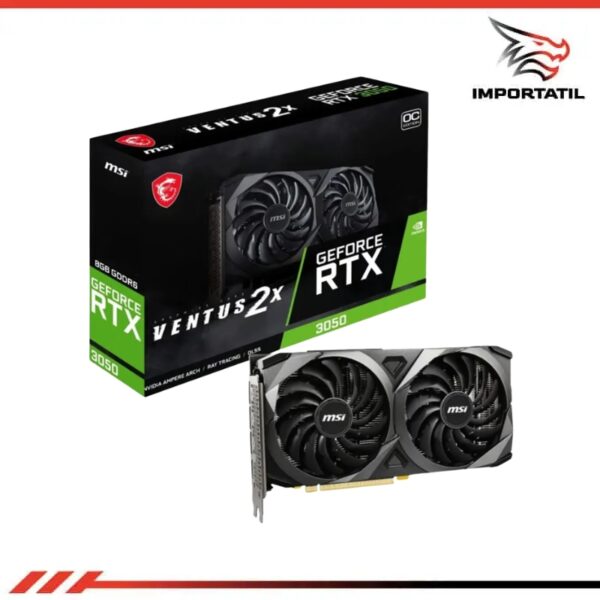 TARJETA DE VIDEO MSI VENTUS 2X RTX3050 8GB GDDR6