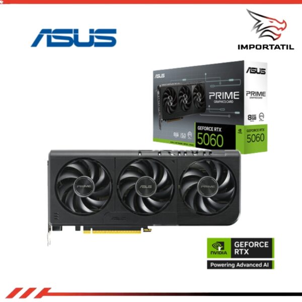 TARJETA DE VIDEO ASUS DUAL RTX5060 8GB 3FAN GDDR7