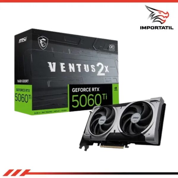TARJETA DE VIDEO MSI VENTUS 2X RTX5060TI 16GB GDDR7