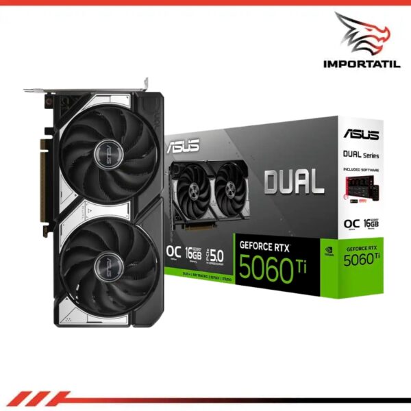 TARJETA DE VIDEO ASUS DUAL RTX5060TI 16GB GDDR7