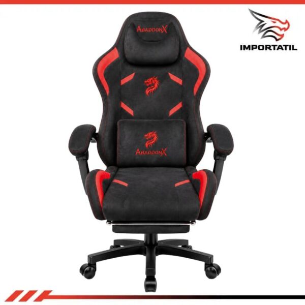 SILLA GAMER ABADDONX LS D1182 NEGRO/ROJO (BLACK/RED)