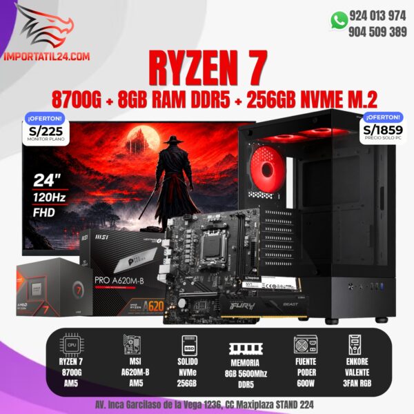 PC RYZEN 7 8700G